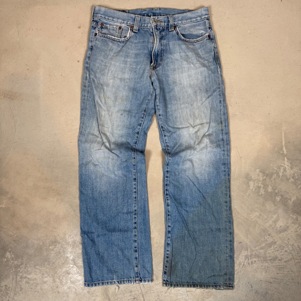 Lucky Brand Vintage Straight Jeans Mens 32 Light Wash Denim Made in USA 363